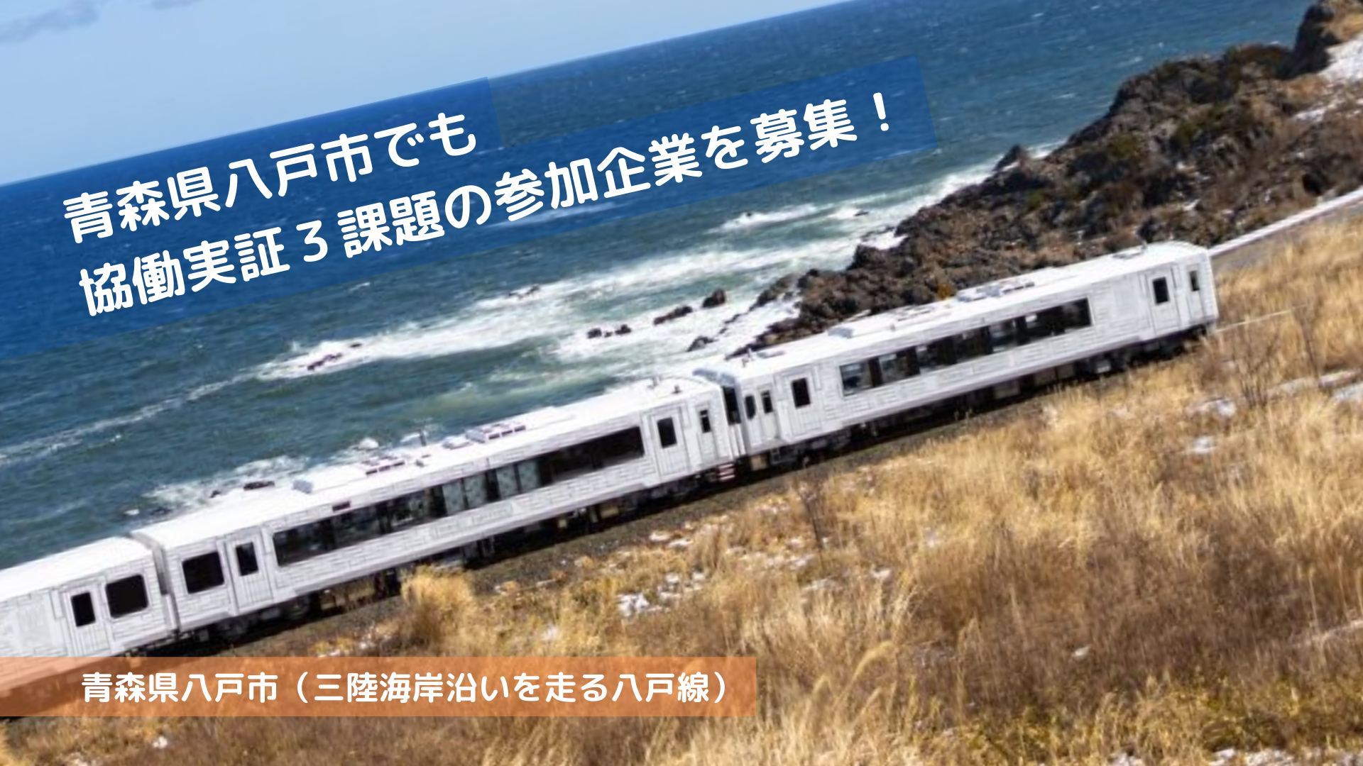 八戸市が協働で実証事業に取り組む参加事業者を募集、9月19日に説明会